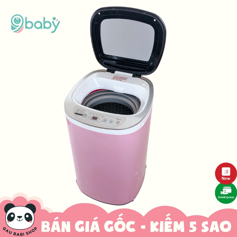 FREE SHIP !!! Máy giặt quần áo mini, Máy giặt đồ cho bé tự động hoàn toàn màu hồng