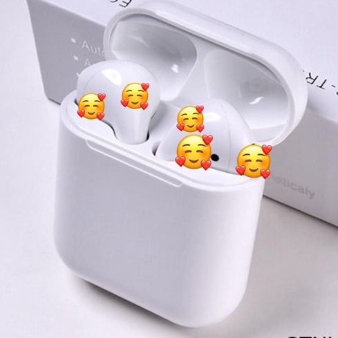 Tai nghe bluetooth I12 không dây nhét tai phụ kiện tai nghe các dòng máy tai nghe trắng bảo hành 6 tháng 1 đổi 1