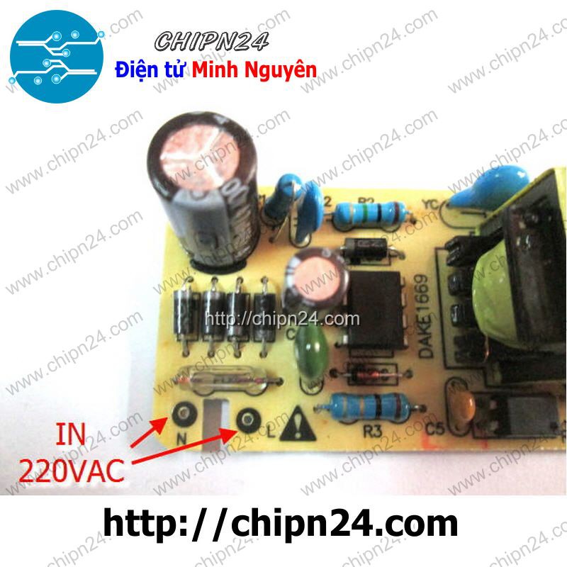 [1 CÁI] Mạch Nguồn Xung 220VAC Sang 12VDC 1A (12V1A)