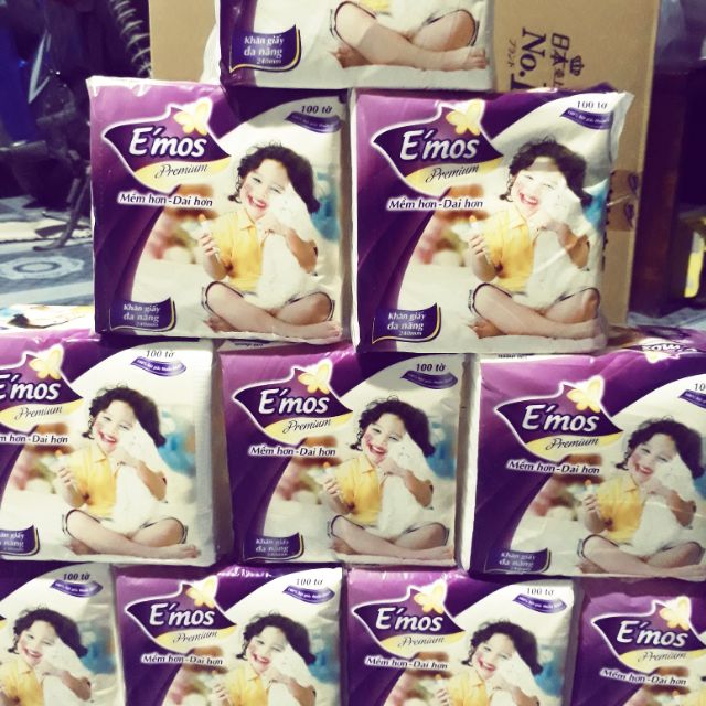 Giấy vuông Emos, combo 10 gói, kích thước 240x240 mm,