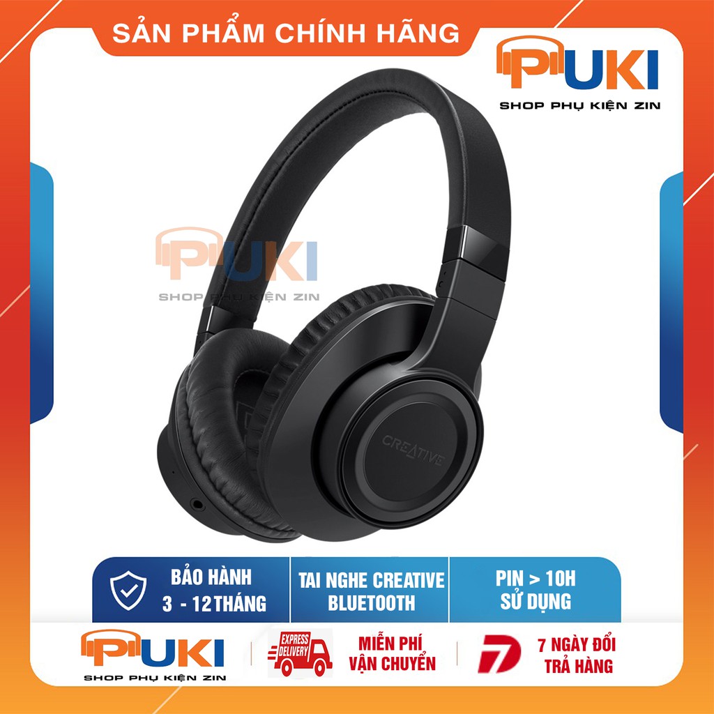 Tai Nghe Bluetooth Over Ear - Hàng Chính Hãng Creative Outlier Black