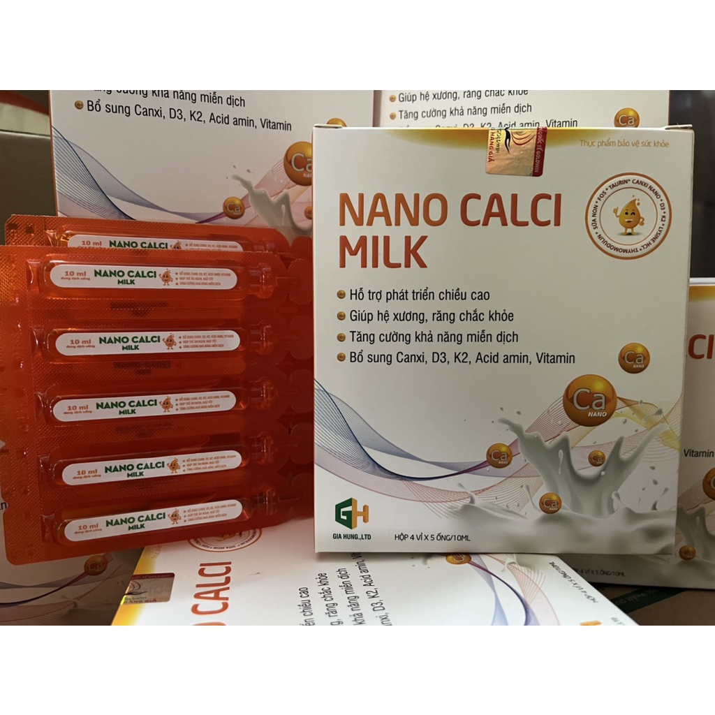 Nano Calcimilk -Canxi sữa non - Calci Nano Milk - Canxi Nano - bổ xung calci - tăng cường hỗ trợ chi