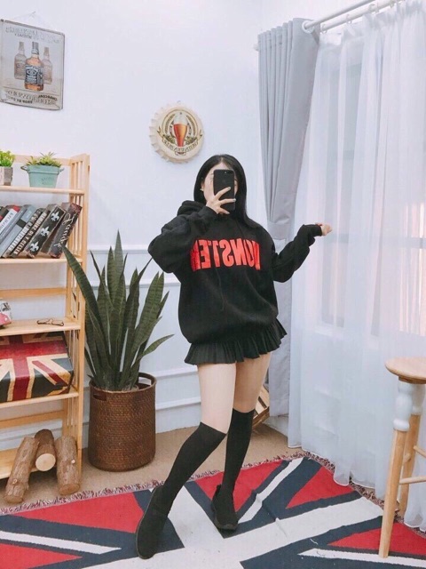 áo khoác nỉ hoodie monster-atshoppee