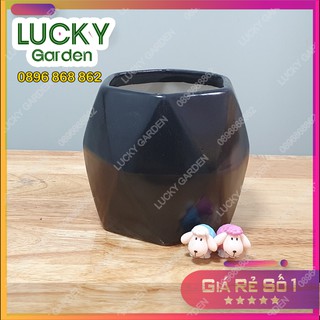Chậu Gốm Sứ Bát Tràng Đa Giác