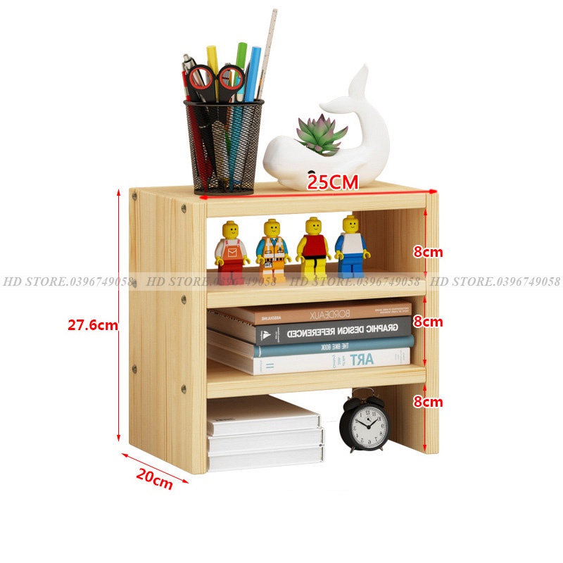 💥💥💥 KỆ SÁCH ĐỂ BÀN 3 TẦNG 🌈 LẮP GHÉP DECOR CỰC ĐẸP