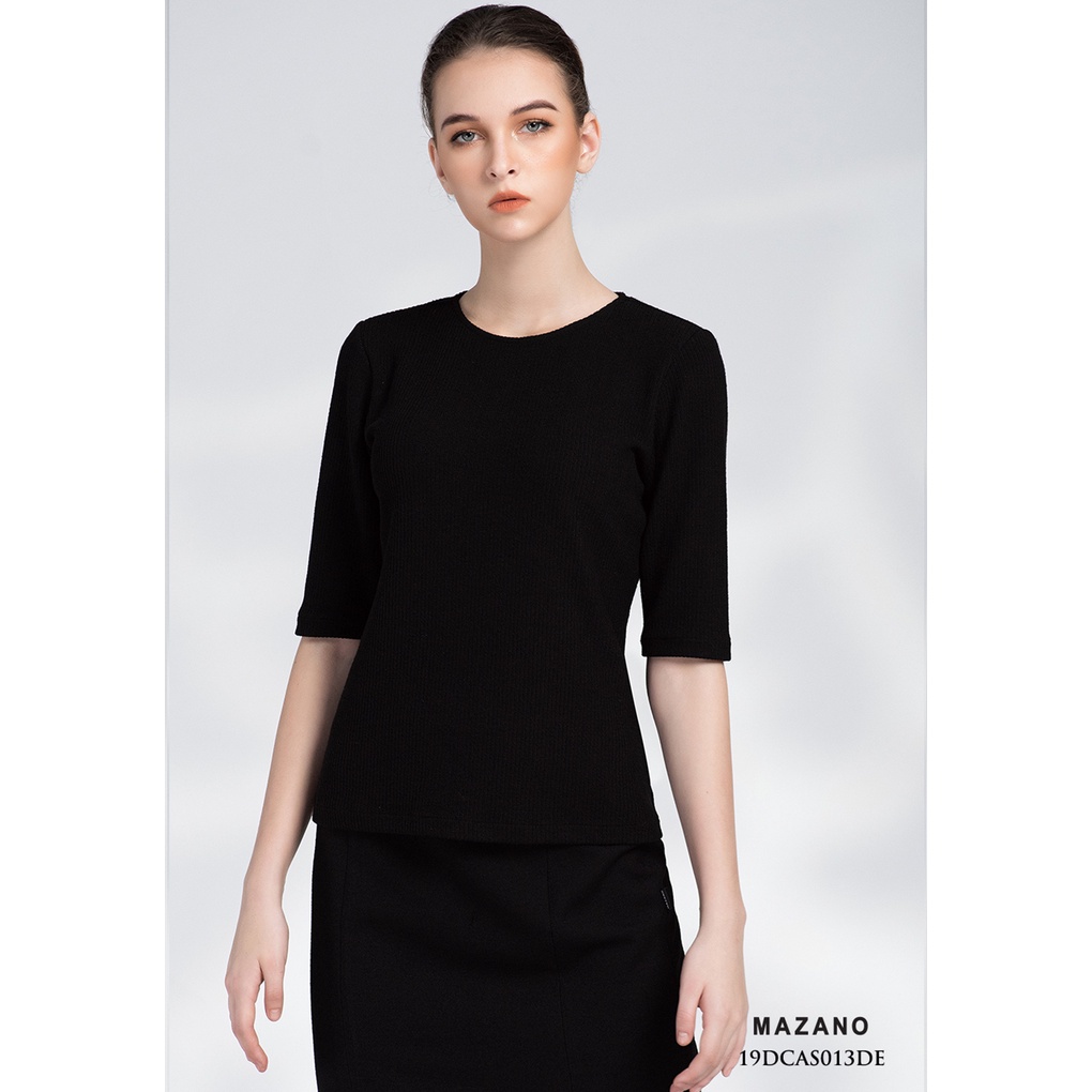 Áo len đen Croptop MAZANO MS 19DCAS013DE