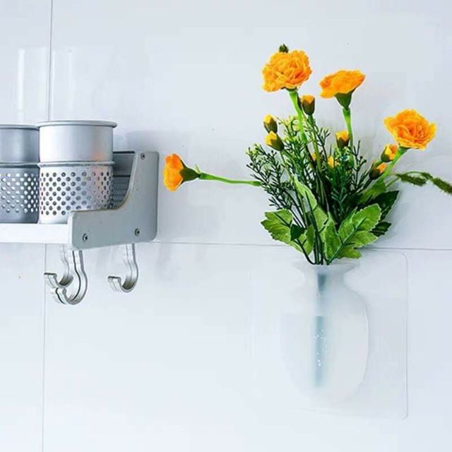 Lọ hoa silicon dán tường