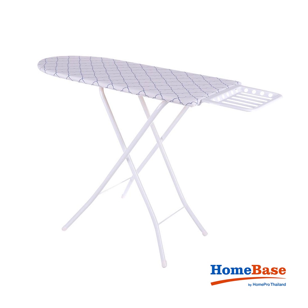 HomeBase PLIM Bàn để ủi quần áo 6 độ cao to rộng mặt bàn gỗ Thái Lan W124.5xH82xD49 cm