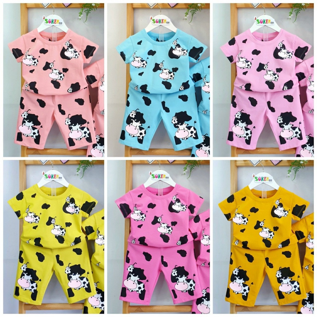 Bộ Lửng bé gái Bò sữa dễ thương chuẩn form vải cotton xịn ko pha - Trang 25 Kids
