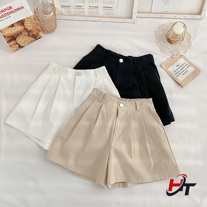 [Mã FAMARAL1 giảm 10K đơn 50K] Quần sooc nữ chất kaki GT 24
