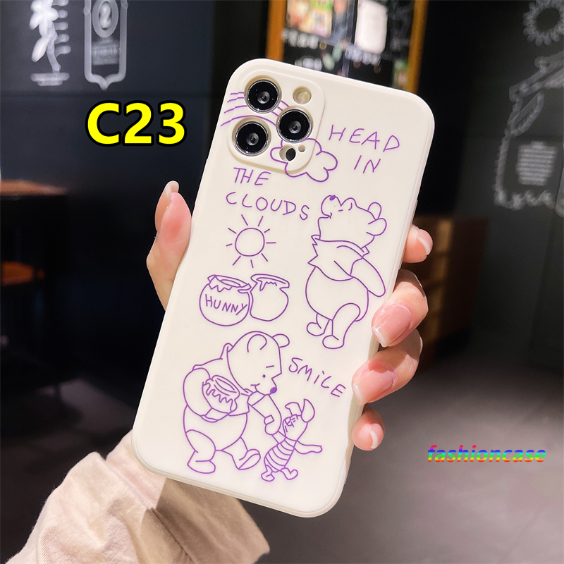 Ốp Lưng Mềm In Hình Gấu Pooh Cao Cấp Cho Iphone 12 Mini 12 Pro Max 11 Pro Max 6 7 6s 8 Plus X Se 2020 6splus 7plus 6plus 8plus Xs