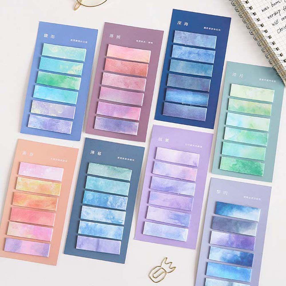 Giấy Ghi Chú AUGUSTINA Màu Gradient Nhỏ Gọn Tiện Dụng Cho Văn Phòng / Trường Học