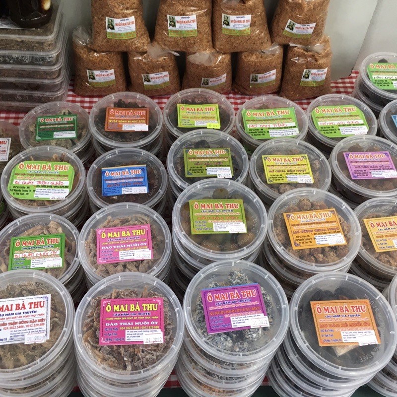 Ô mai Bà Thu các vị mơ, mận