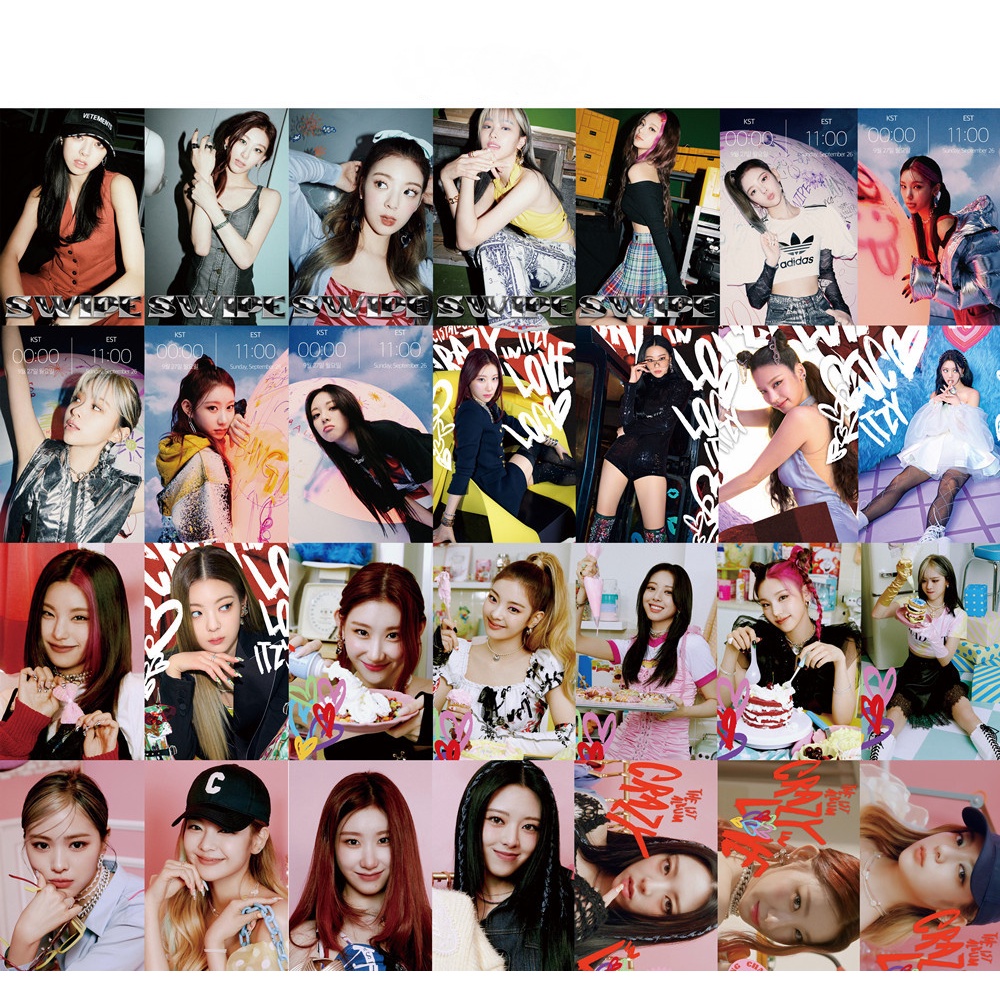 Set 55 Tấm Thẻ Ảnh Lomo Các Thành Viên Nhóm Nhạc Ikon