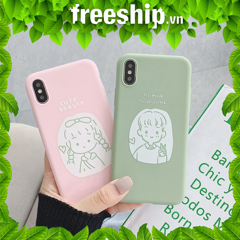 Ốp điện thoại dẻo hình cặp đôi cô gái chàng trai cho iphone 6/6plus/6plus/7/8/7plus/8plus/x/xs/xsmax/11promax/12promax