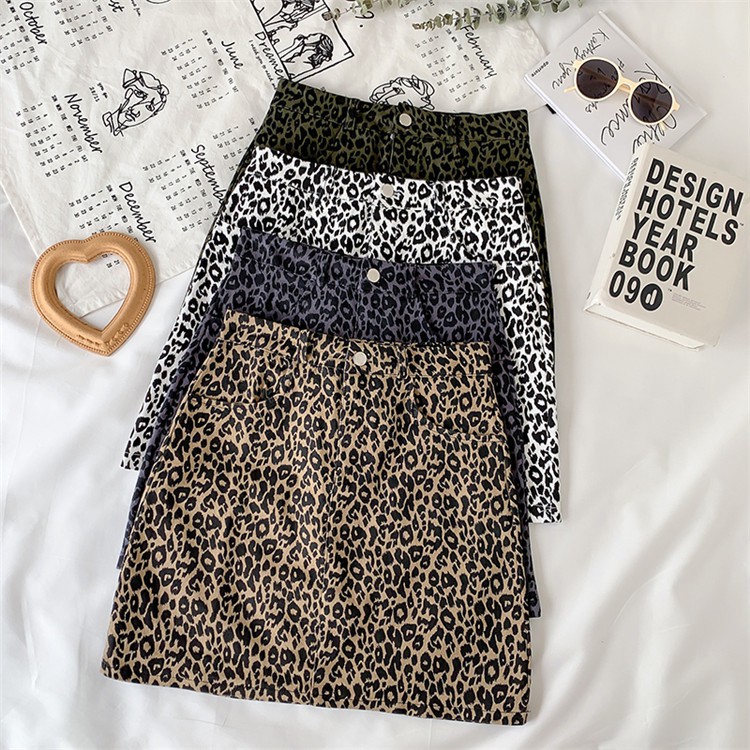 Chân Váy Chữ A Họa Tiết Da Beo Độc Đáo Xinh Xắn Phong Cách Hàn Quốc | BigBuy360 - bigbuy360.vn