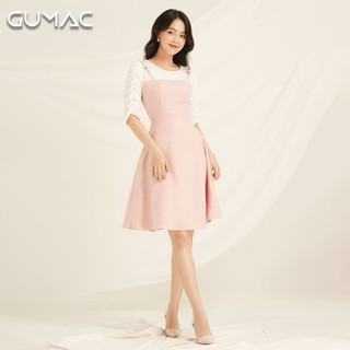 Đầm yếm tay nhún DA875 GUMAC
