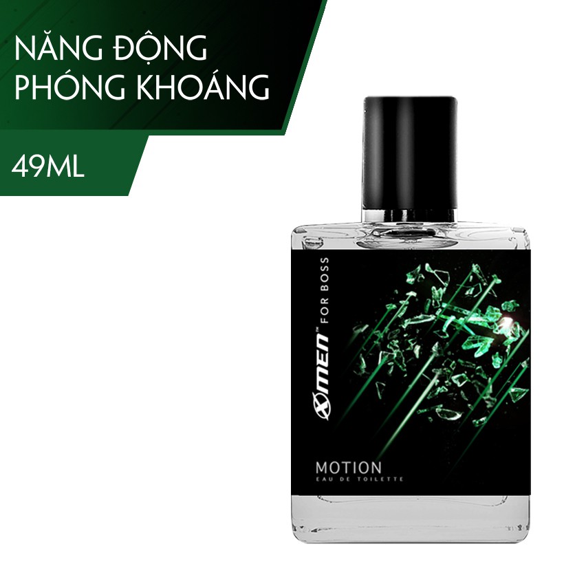 Nước hoa EDT X-Men for Boss Motion 49ml - Mùi hương năng động phóng khoáng đầy nam tính