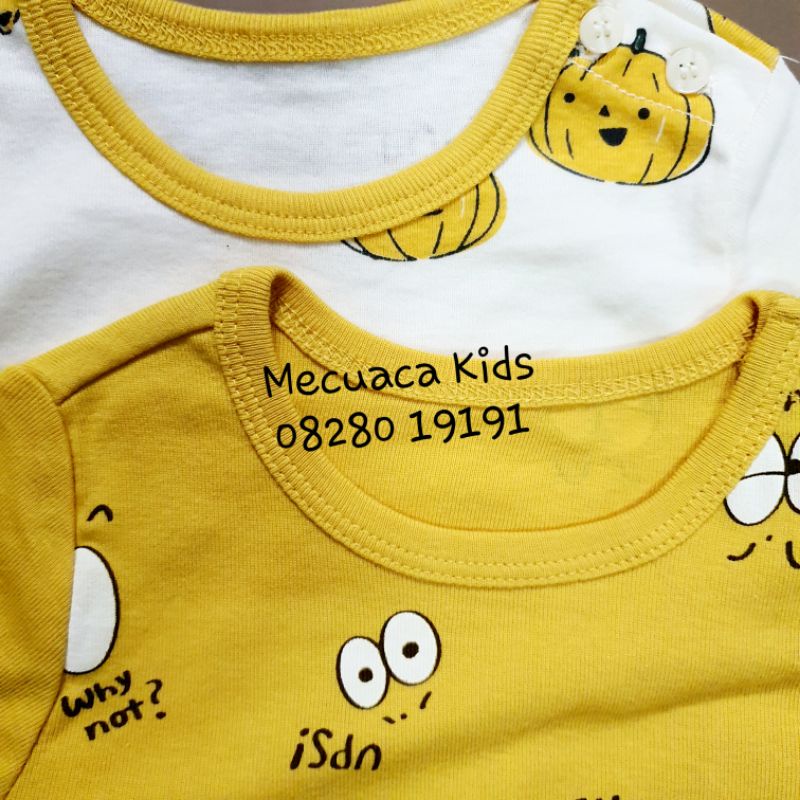 [90,100,130] Set 2 Áo cotton dài tay mặc nhà thu đông xuất Hàn dư xịn