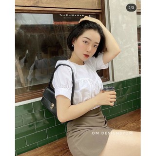 set áo trắng cv nâu