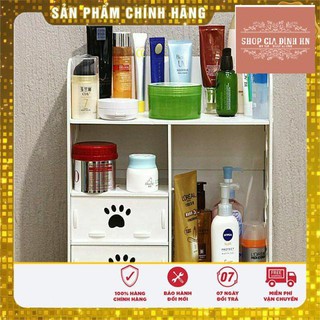 Kệ Để Đồ Trang Điểm Loại Lớn 2 Màu ( Trắng,Hồng)