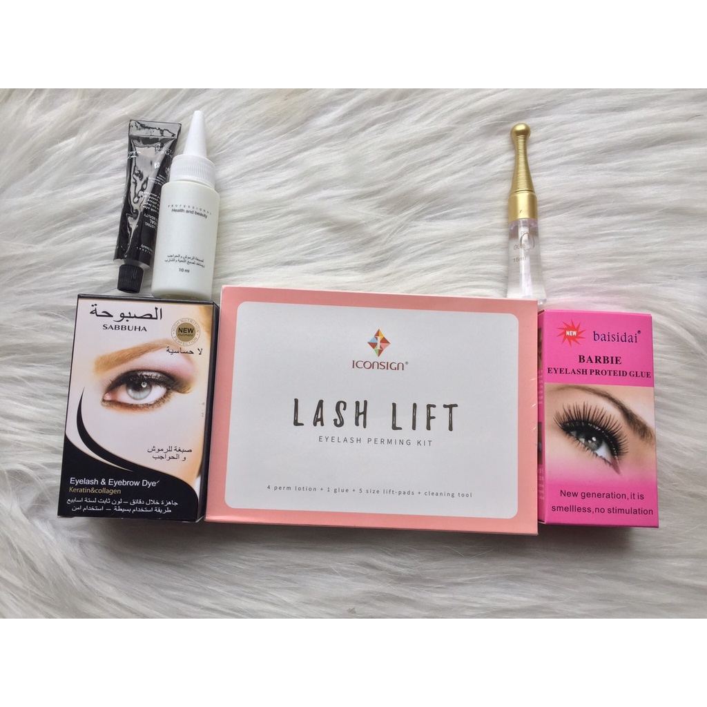 Bộ Uốn mi last lift + phủ đen+ keo bắt trục_dùng uốn mi - dụng cụ nối mi Thúy hà