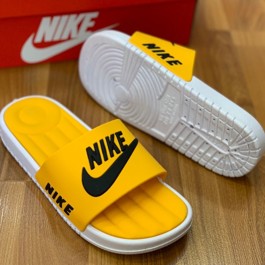 [FREESHIP - Video cận cảnh] Dép Nike nữ màu vàng đi mưa hot trend 2019 | Dép nữ đẹp thời trang