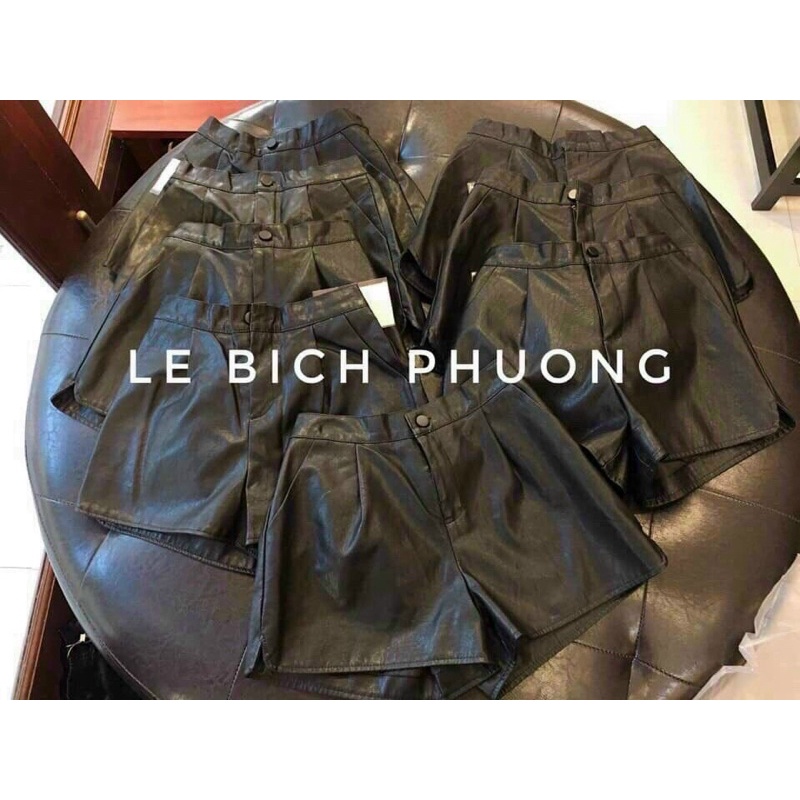 Quần short da cúc chun sau đẹp