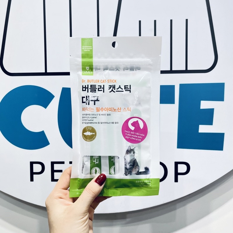 THANH PATÊ CÁ TUYẾT ĂN VẶT CHO MÈO LAMER BUTLER CAT STICK (DỄ TIÊU HOÁ) 50g