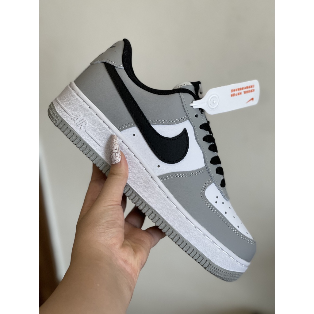 Giày_Nike Xám Móc Đen , Giày_Nike Air Force 1 Smoke Grey Cao Cấp Full Size Nam Nữ Hot Trend Full Box BILL