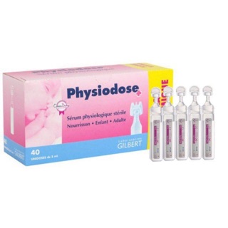 Nước muối sinh lý Pháp Physiodose hồng