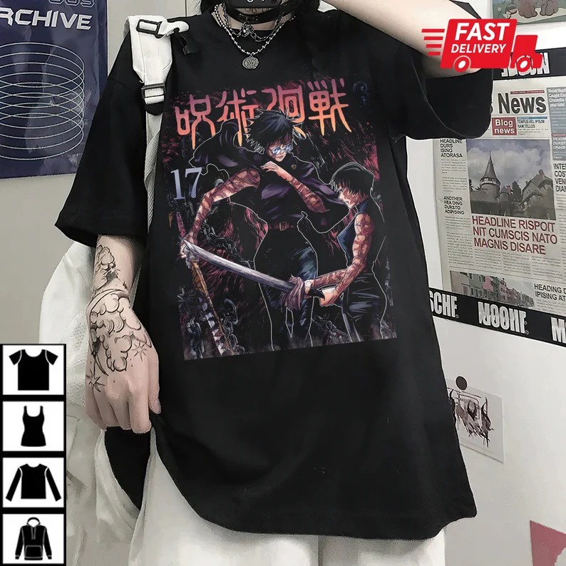 Áo phông Jujutsu Kaisen Maki Zenin  độc đẹp giá rẻ mẫu HOT bán chạy