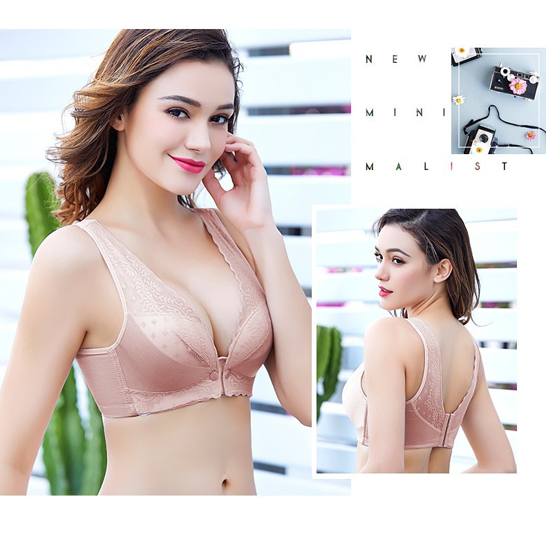 Áo ngực thoải mái có nút gài phía trước size 34-42AB dành cho mẹ chăm sóc bé