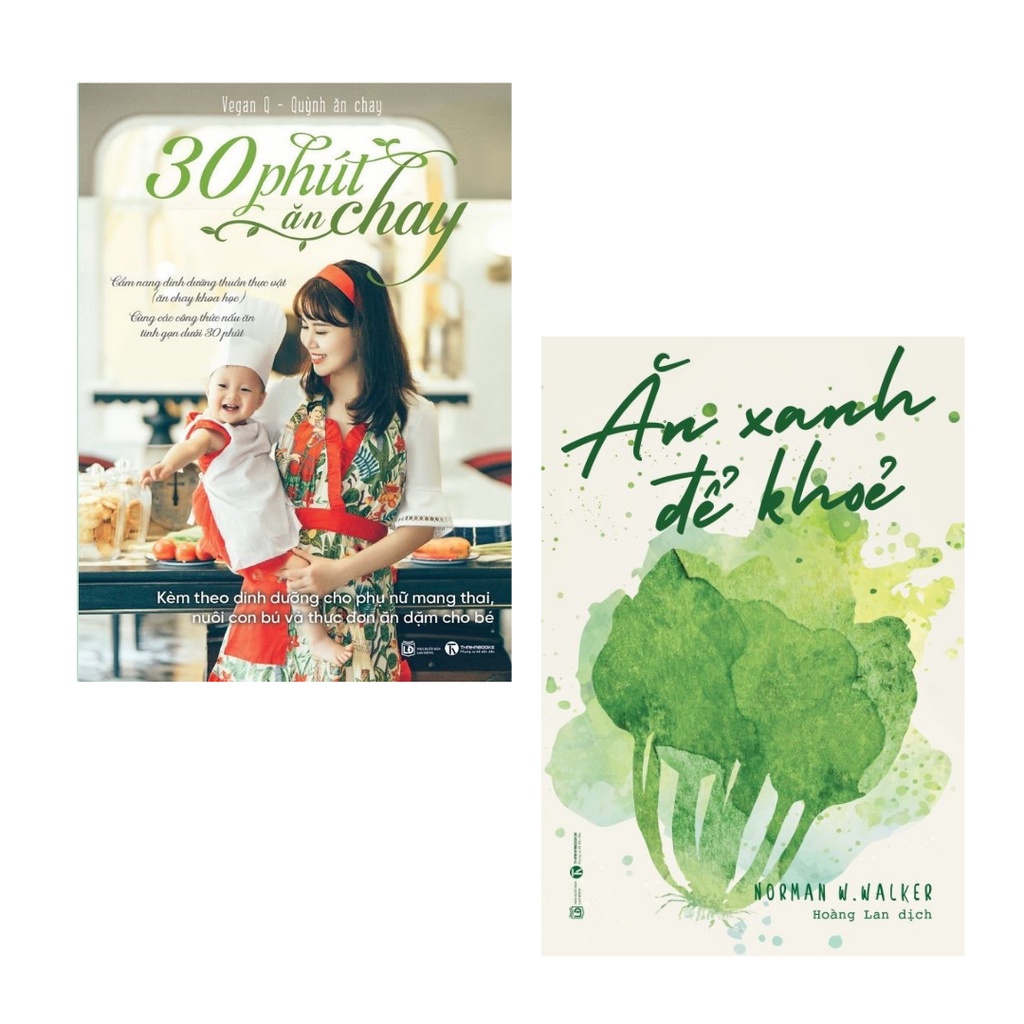 Sách Combo 2 cuốn: 30 phút ăn chay th +Ăn xanh để khỏe th