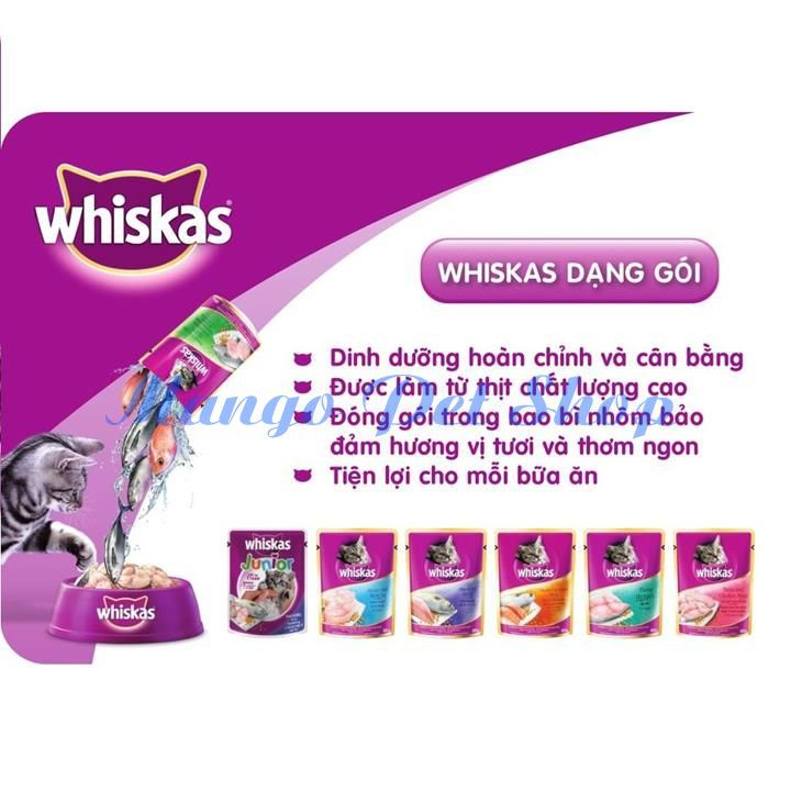 Pate Cho Mèo Trưởng Thành Whiskas Vị Cá Thu 80Gr