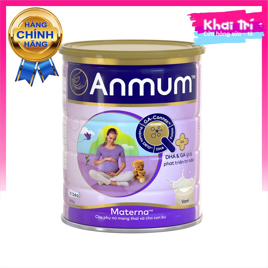 Sữa bột cho mẹ bầu Anmum Materna hương vani - lon 800g - Date 03/2022