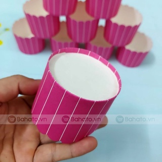 Cup giấy cứng làm bánh cupcake, muffin 7cm (50 cái)