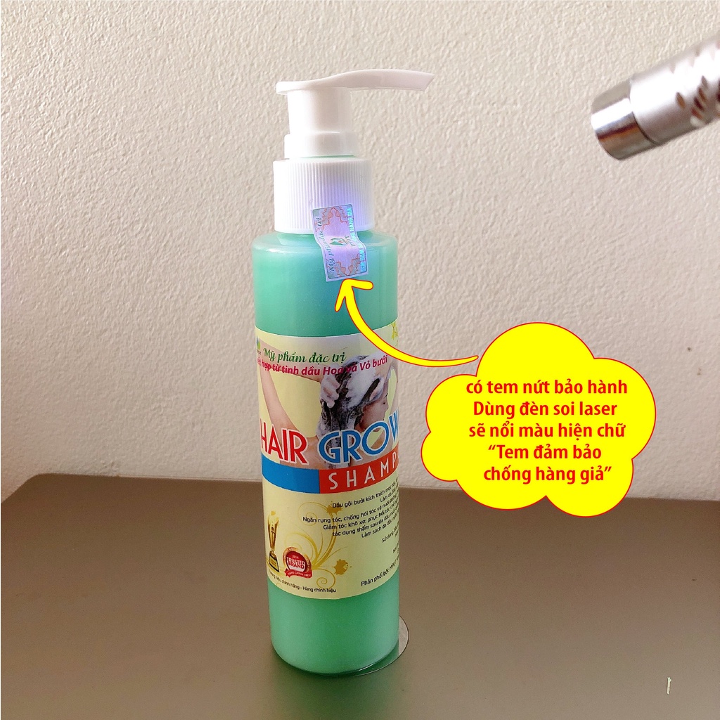 DẦU GỘI BƯỞI KÍCH MỌC TÓC dày, dài, ngăn rụng tóc, chống hói đầu, Giảm khô xơ, Dưỡng mềm mượt,giảm gàu...