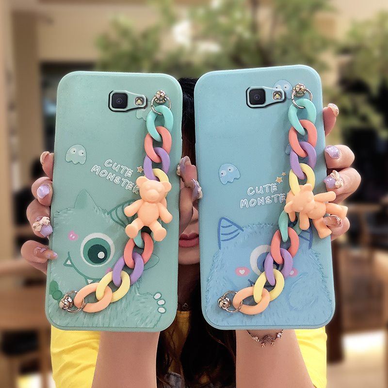 phone case Simplicity Phone Case For Samsung Galaxy J7 Prime/2/2018/ON7 2016/G610F Nordic style Skin feel silicone Liquid silicone shell