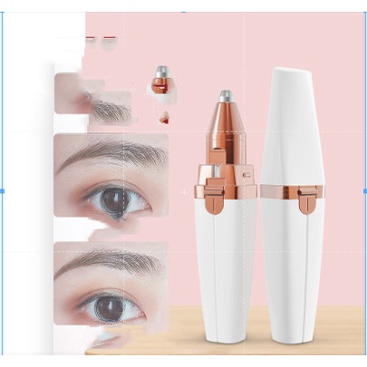 [Hàng mới về] Máy tỉa lông mày tự động 2 trong 1 sạc USB sử dụng tiện lợi cho nữ