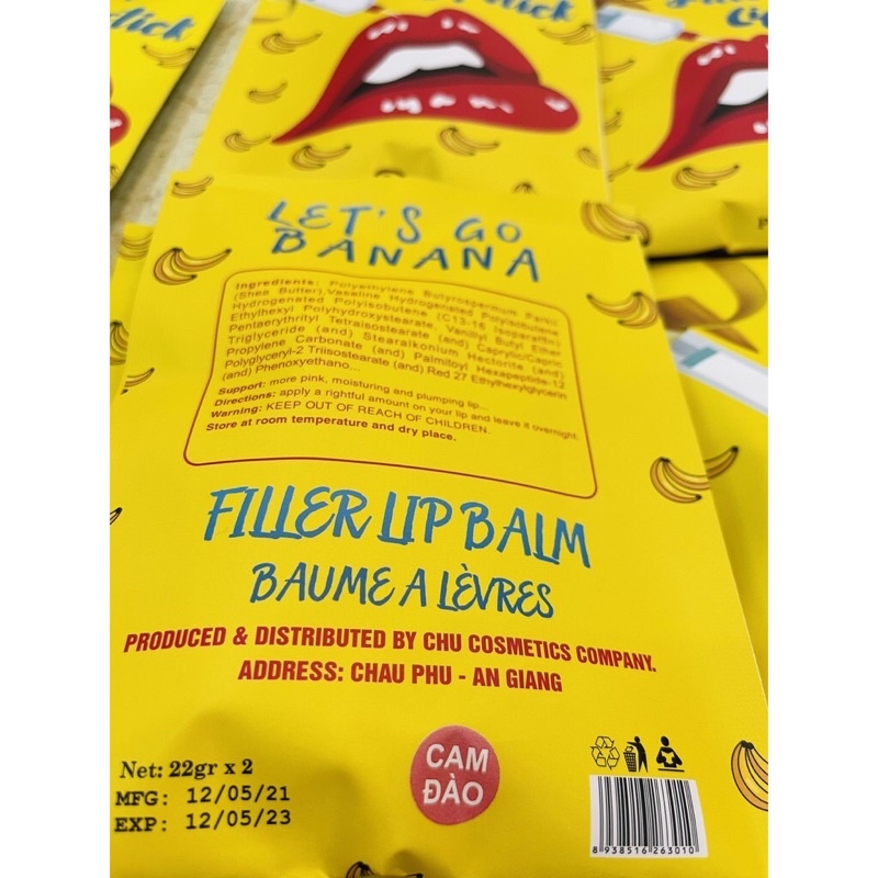 [ HÀNG CÔNG TY] Son filler Khử Thâm Collagen Son Chuối Banana fliller Lipstick TẶNG 01 Son Kem Siêu Lì P.A.R.E.A | BigBuy360 - bigbuy360.vn