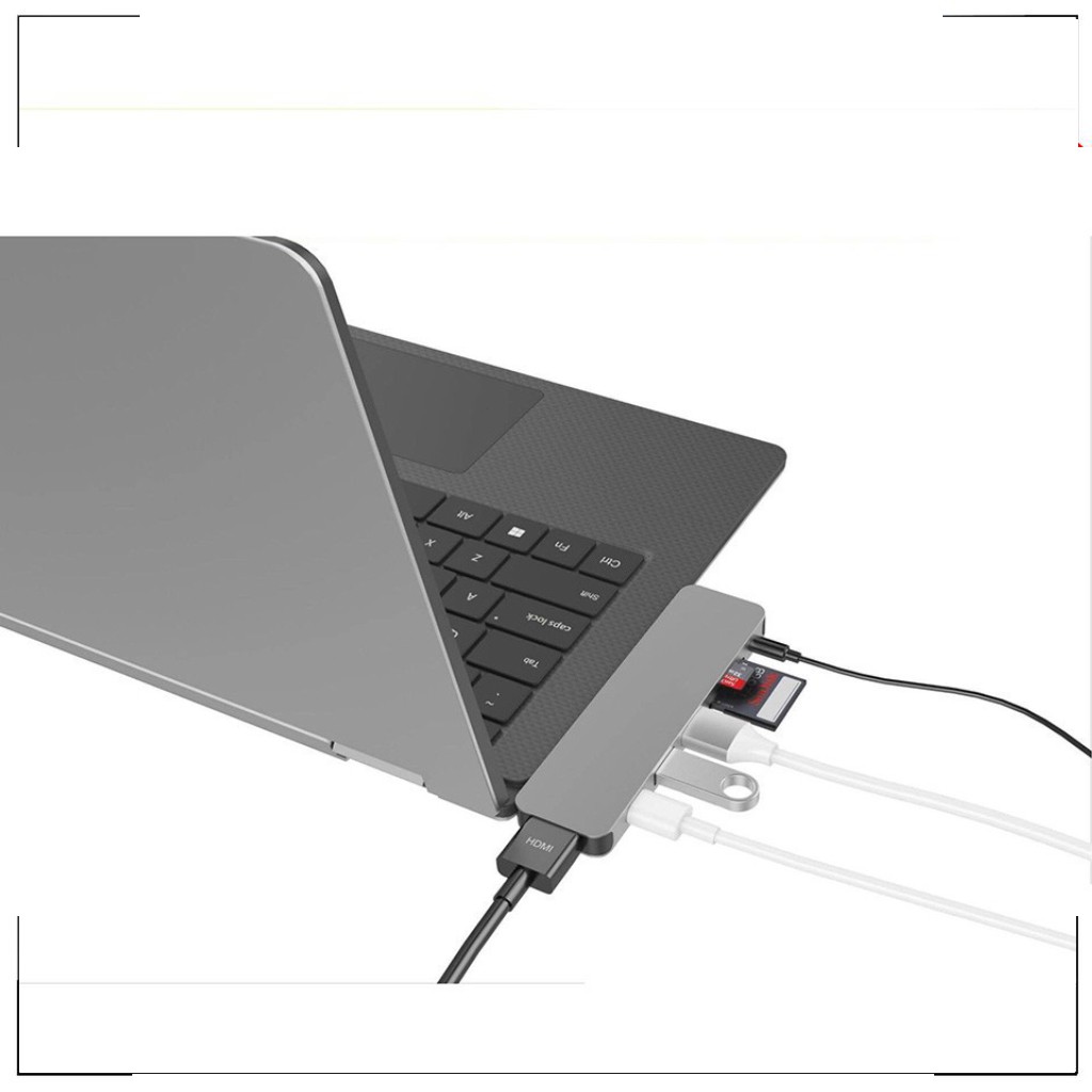 T-  Cổng chuyển HyperDrive 7-in-1 Solo USB-C Hub cho Macbook, PC & Devices -  Hàng Chính Hãng