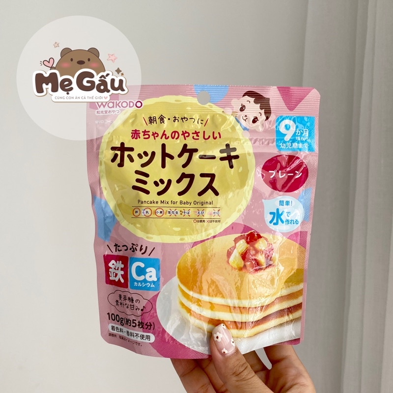 Bột làm bánh hotcake wakodo cho bé từ 9m
