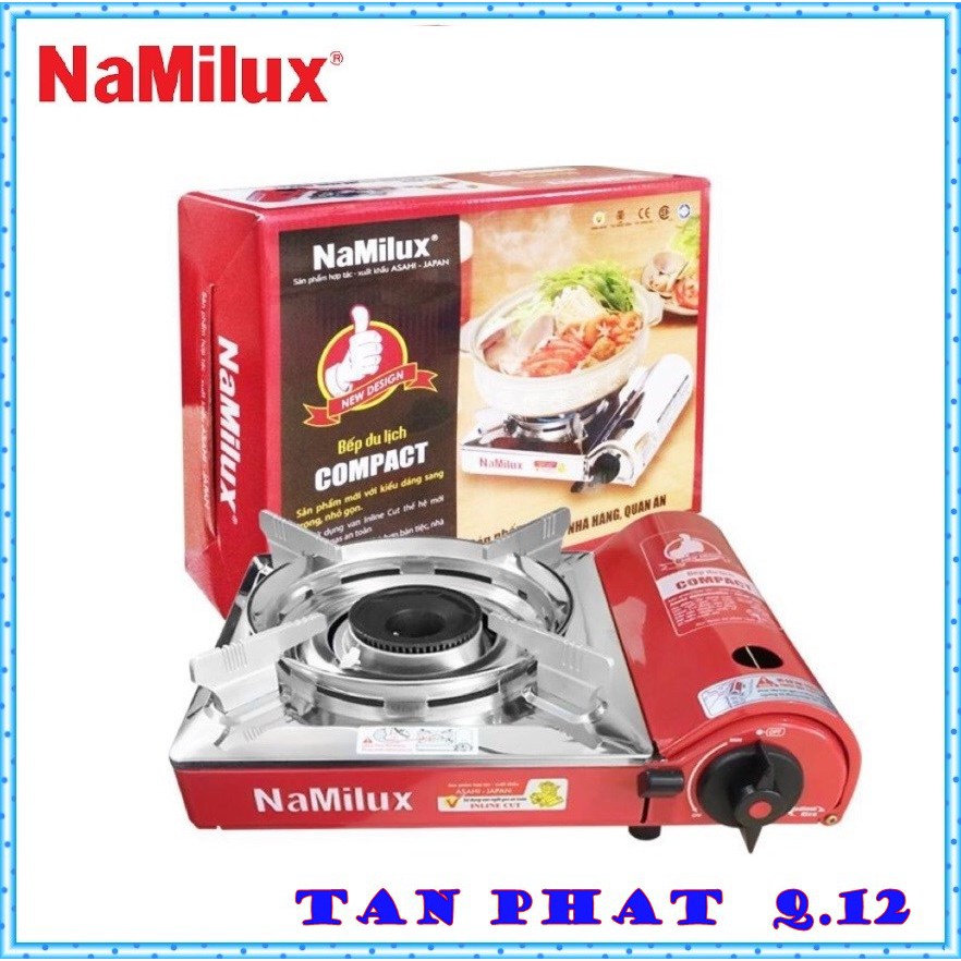 Bếp ga mini Namilux KIỀNG INOX 1811PS (2 MÀU XANH, ĐO)