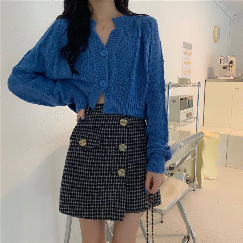 Áo Len Nữ Croptop Cổ Tròn- XONXEN 468 LÊ DUẨN ĐÀ NẴNG- MÃ 6108
