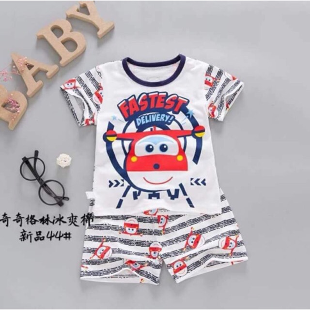 Combo bộ phi tàu dành cho bé trai 10-17 kg