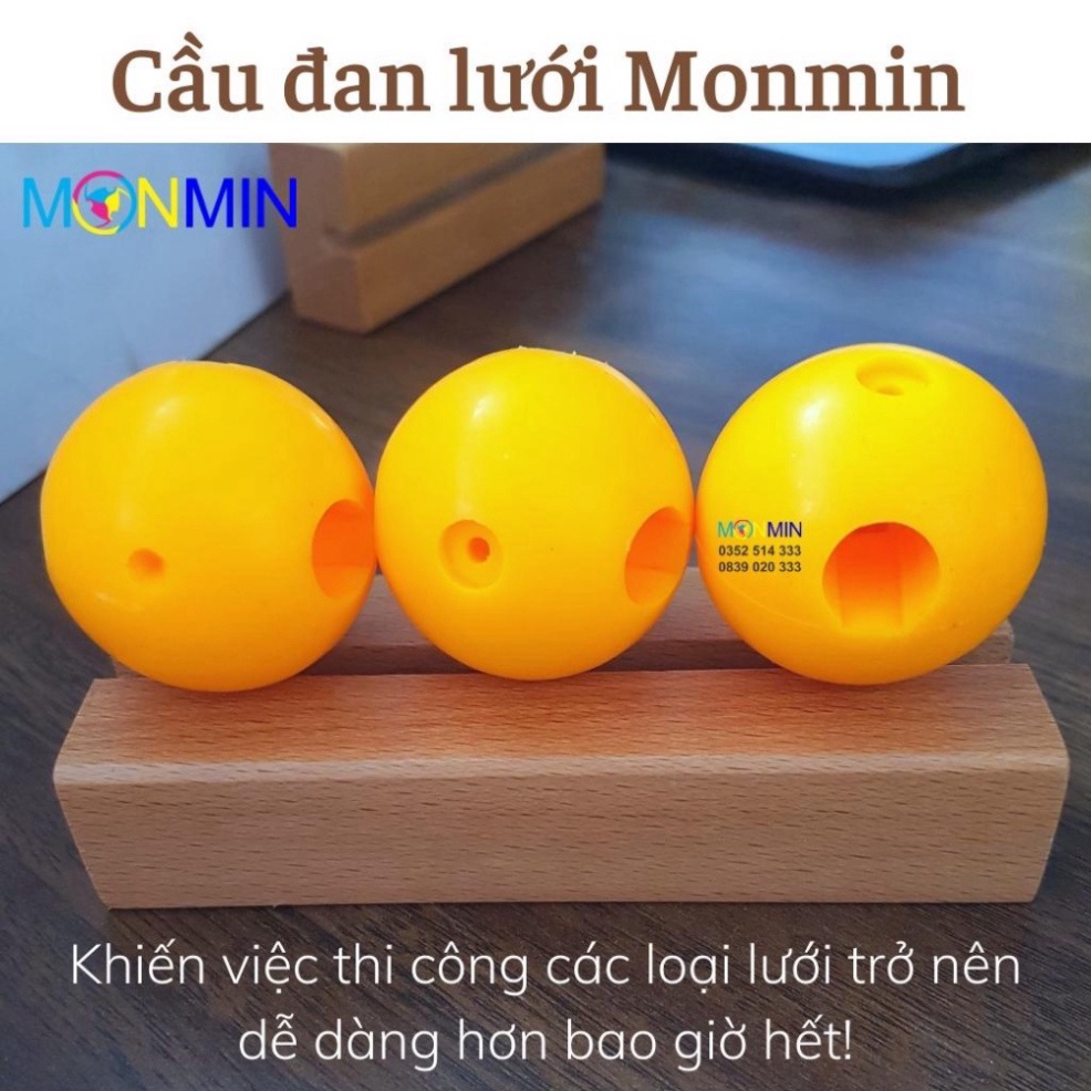 Nút cầu đan lưới MONMIN nhập khẩu giúp khóa dây thừng làm lưới leo trèo vận động