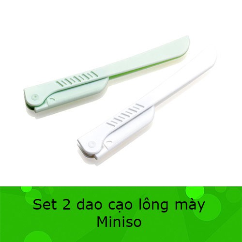 Set 2 dao cạo lông mày Miniso