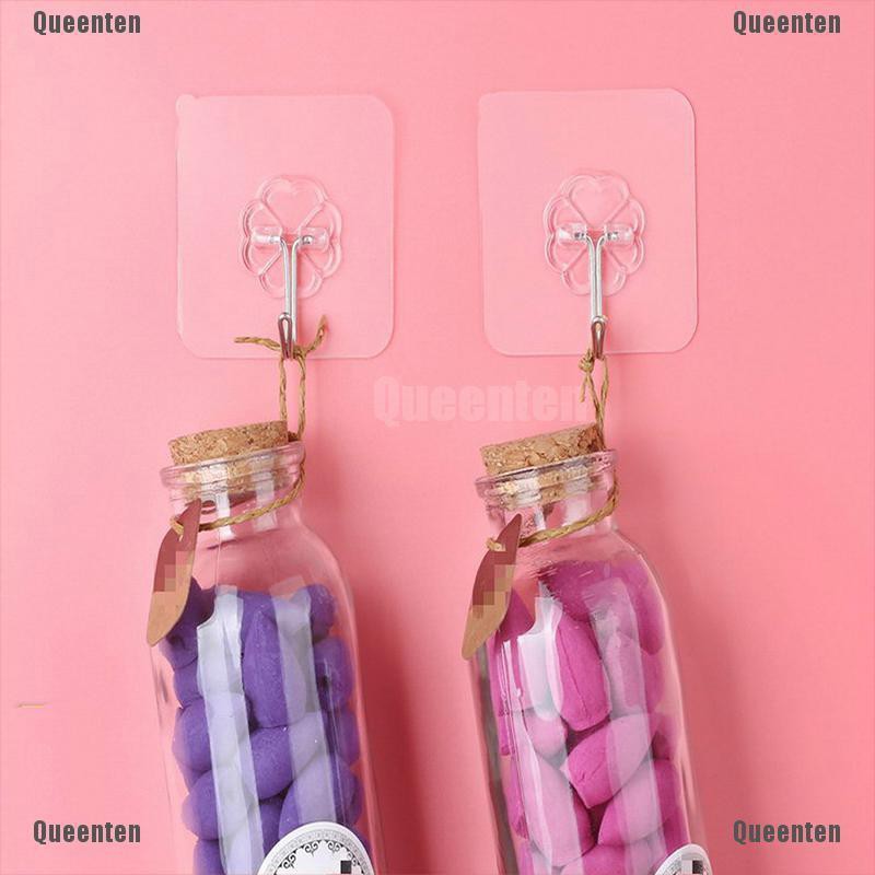 ★Queen★5pcs Load Bearing 10KG Seamless Adhesive Hook Strong Stick Hook Kitchen Wall Hanger