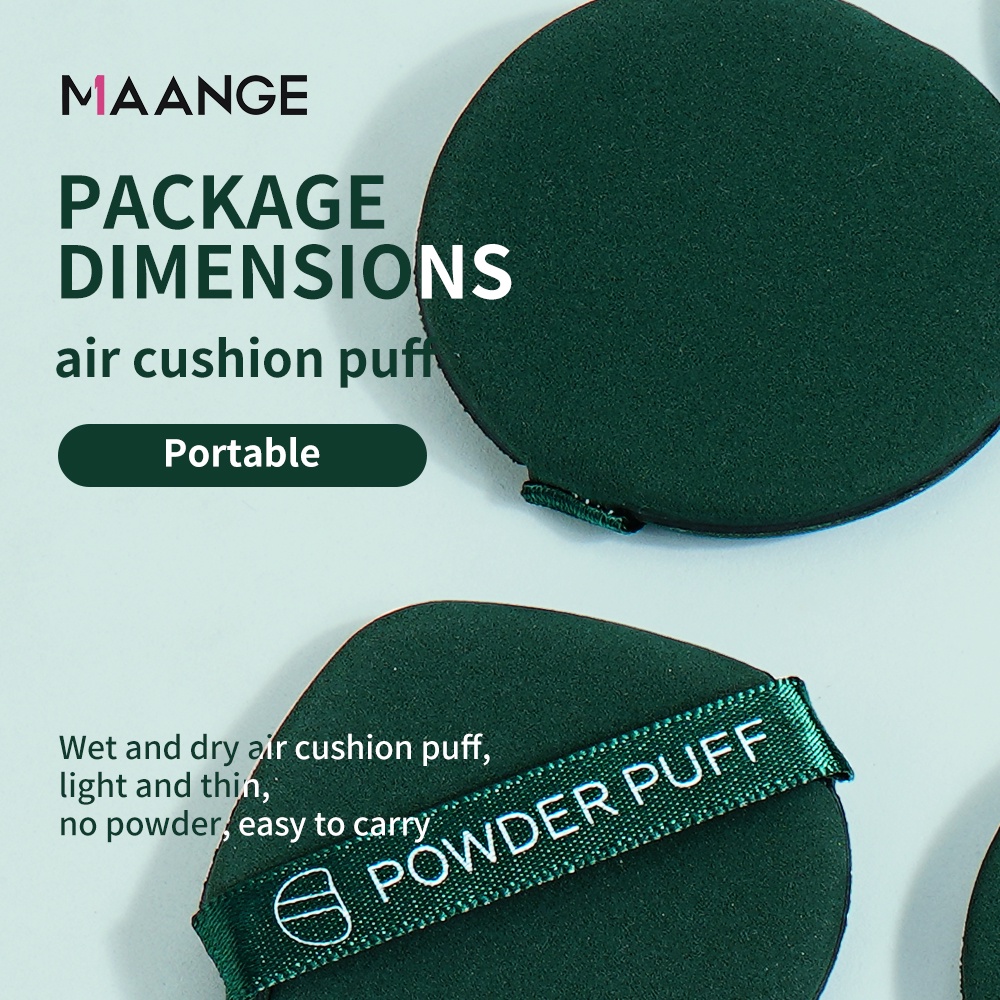 Hộp 3 mút trang điểm + 7 phấn trang điểm MAGEFY hình quả trứng cỡ lớn tiện lợi